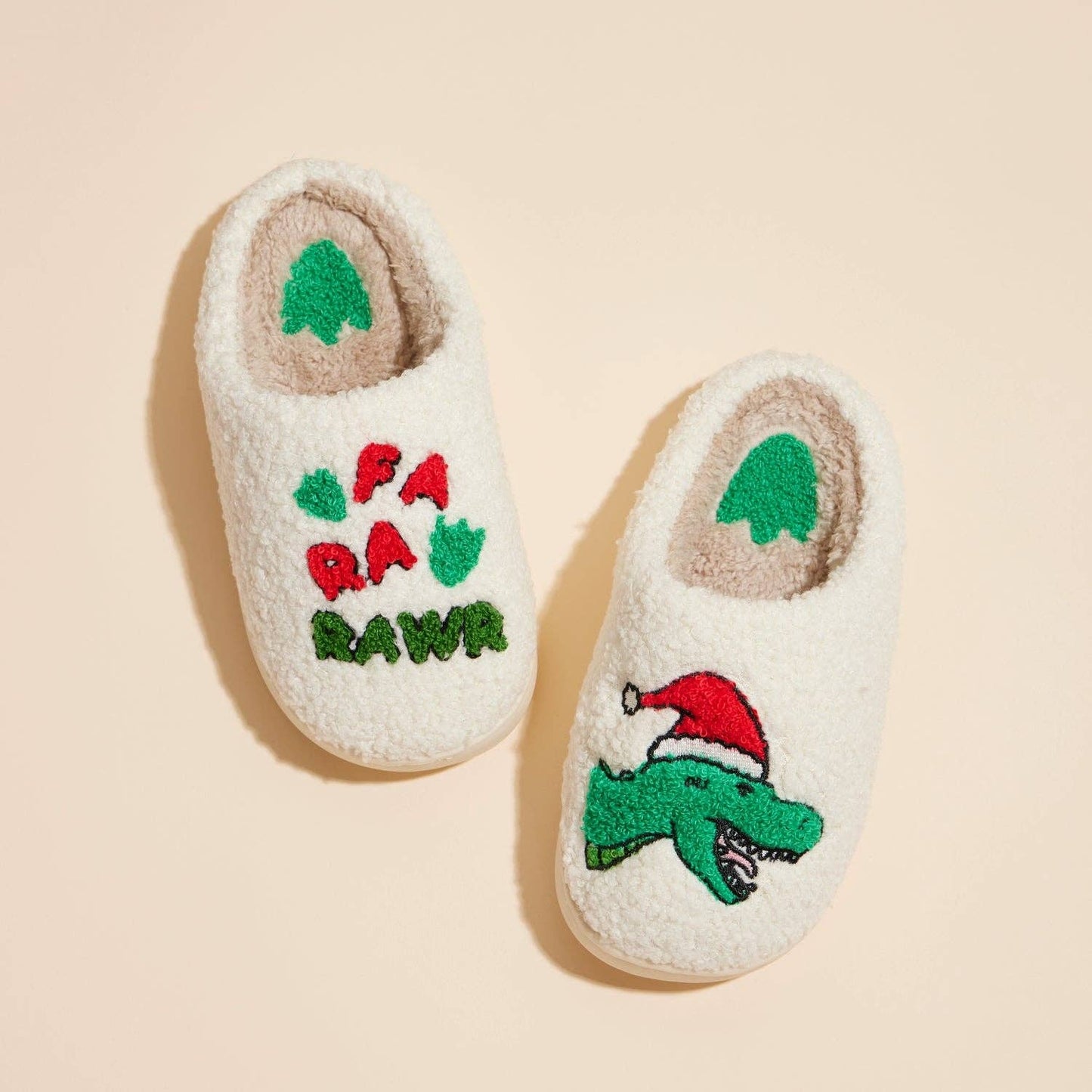 Kids' Dinosaur Home Slippers – Fa Ra Raw Design for Christmas Gift
