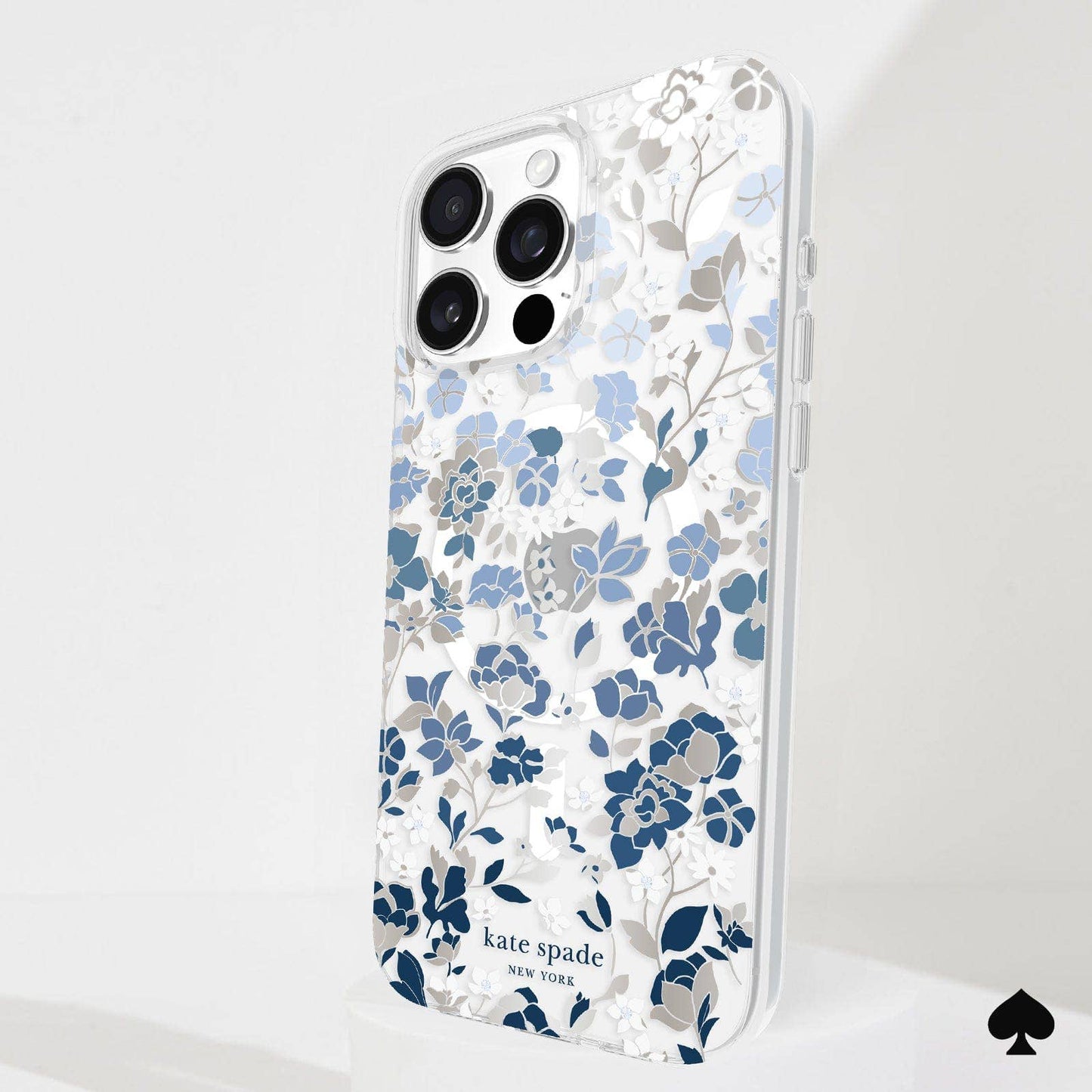 Kate spade new york iPhone 16 Pro Max Flowerbed Blue MagSafe