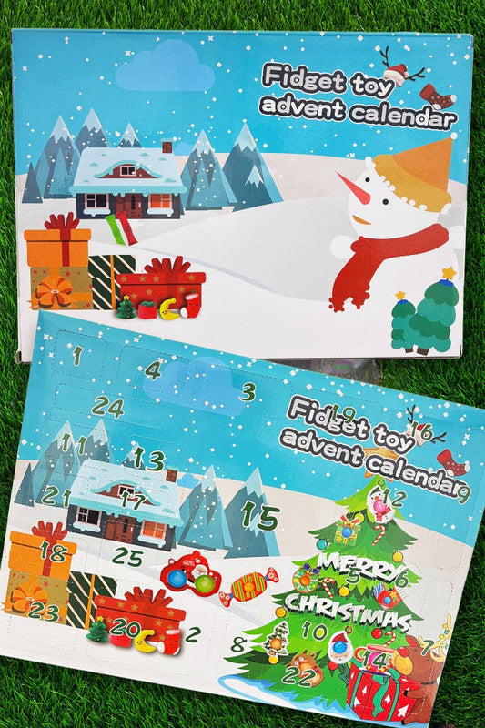 25 DAYS UNTIL CHRISTMAS CALENDER FIDGET TOY.