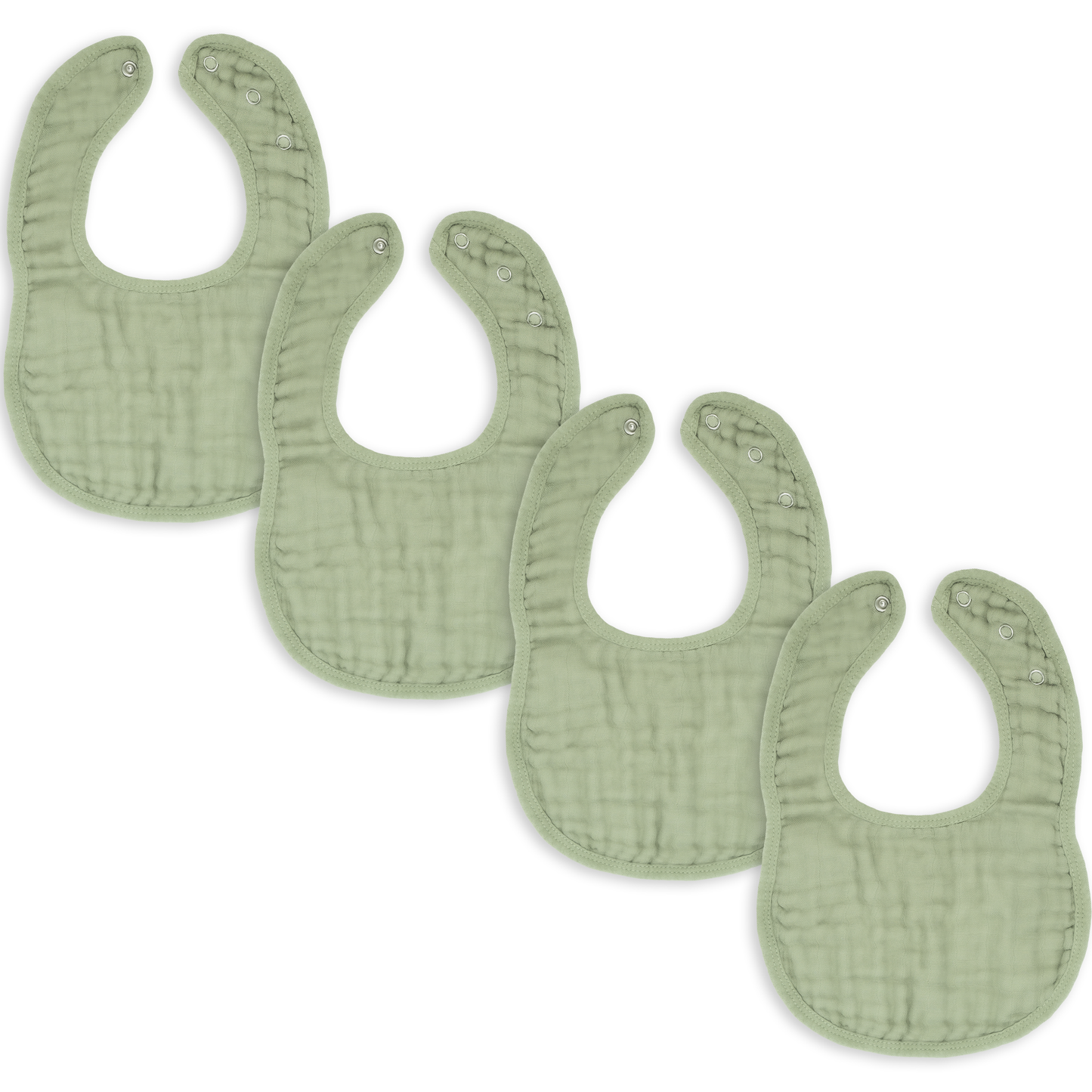 Muslin Cotton Baby Bibs Adjustable Size by Comfy Cubs