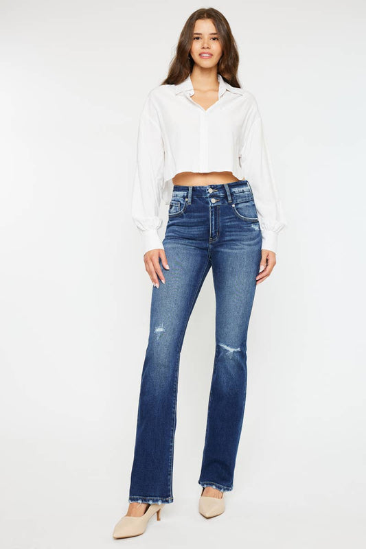 OPEN PACK HIGH RISE BOOTCUT JEANS-KC9373D