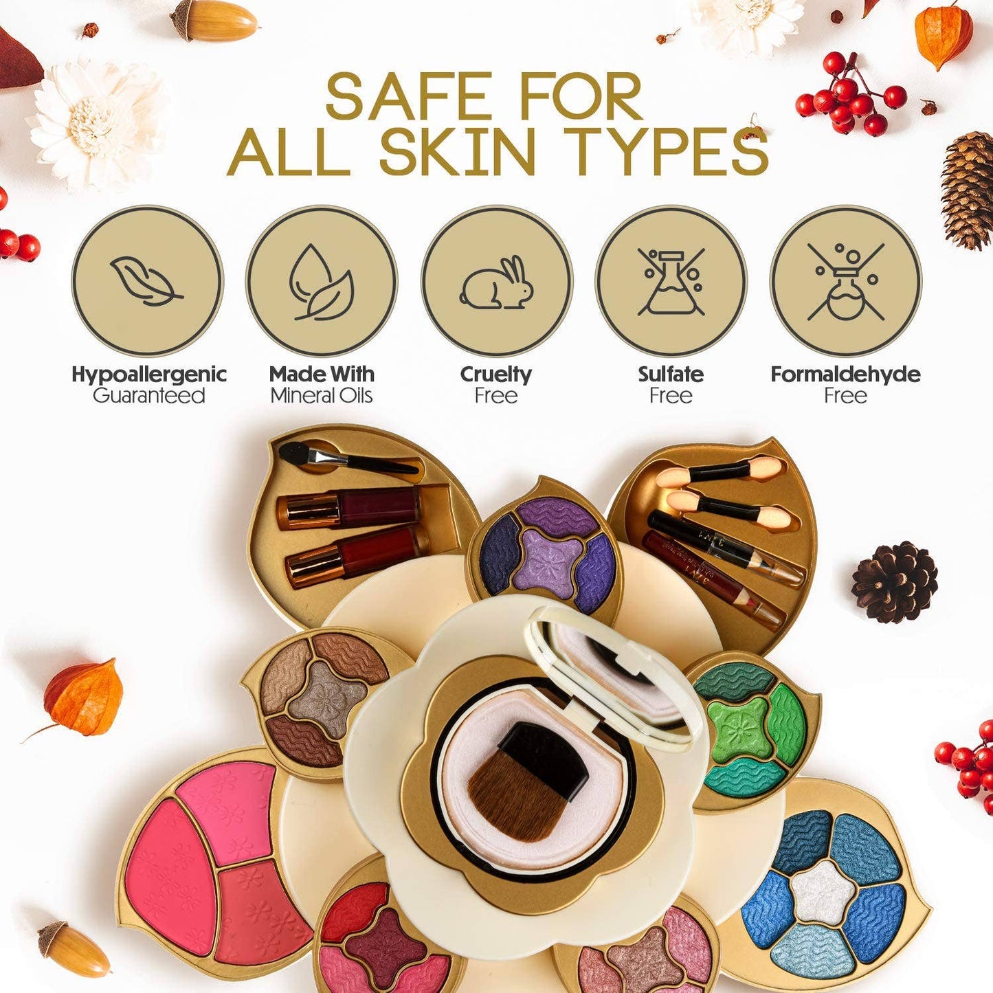 All-In-One Makeup Gift Kit with Eyeshadow Palette