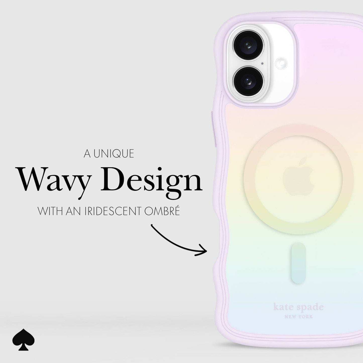 Kate spade new york iPhone 16 Plus Wavy Opal Iridescent