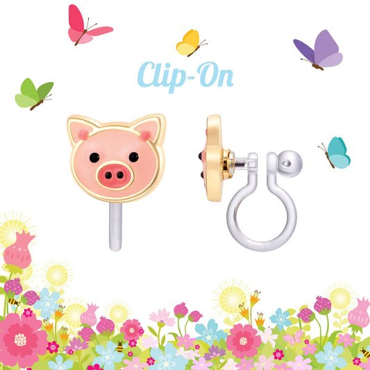 CLIP ON Cutie Earrings | Precious Pig