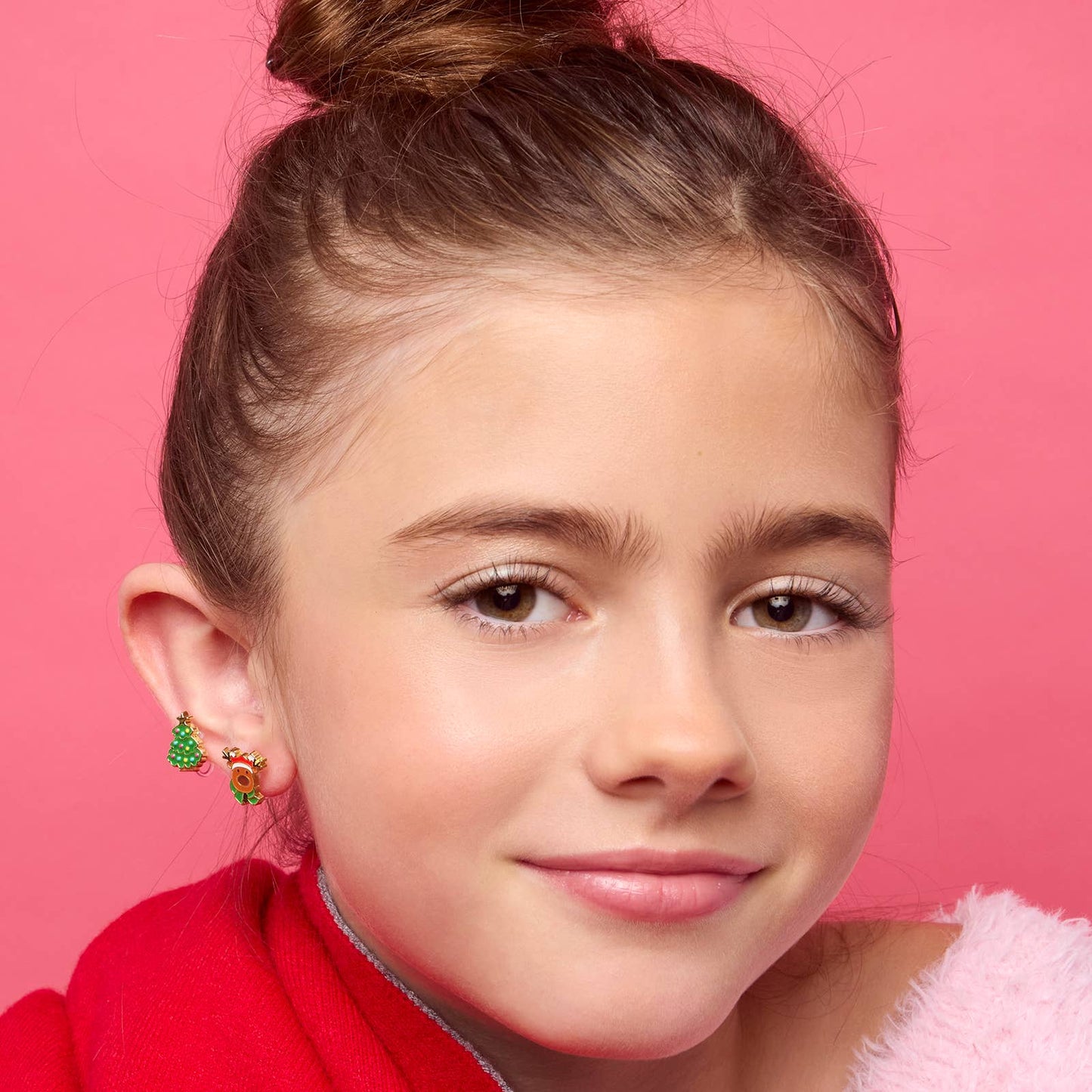 CLIP ON Earrings | Happy Christmas Tree | Christmas