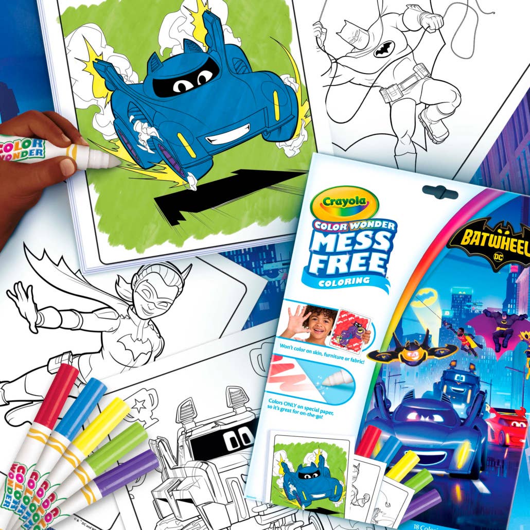 DC Batwheels Color Wonder Coloring Pad & Markers by Crayola