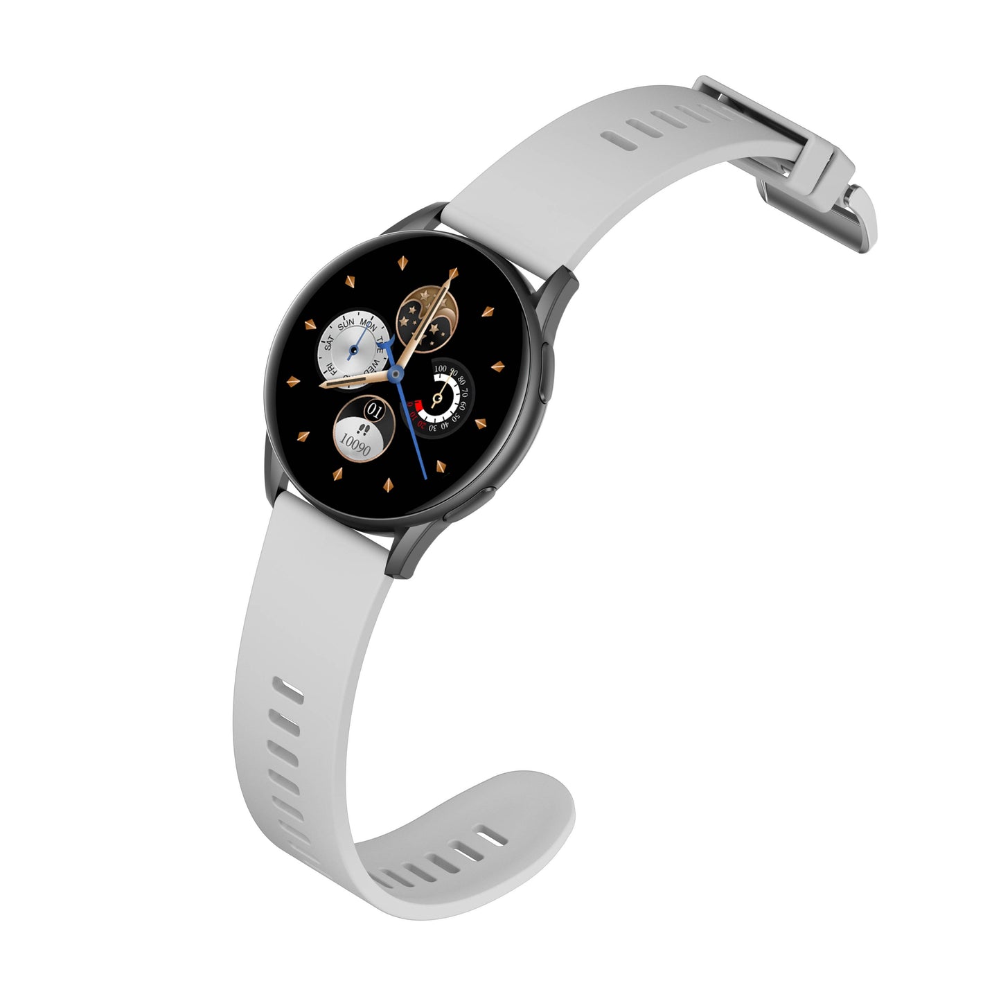 Smart Sport grey silicon watch work w/ Android & Apple phone