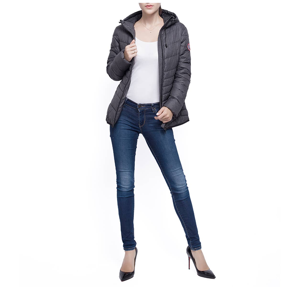 Women's Light Curvy Fit Puffer Jacket Coat