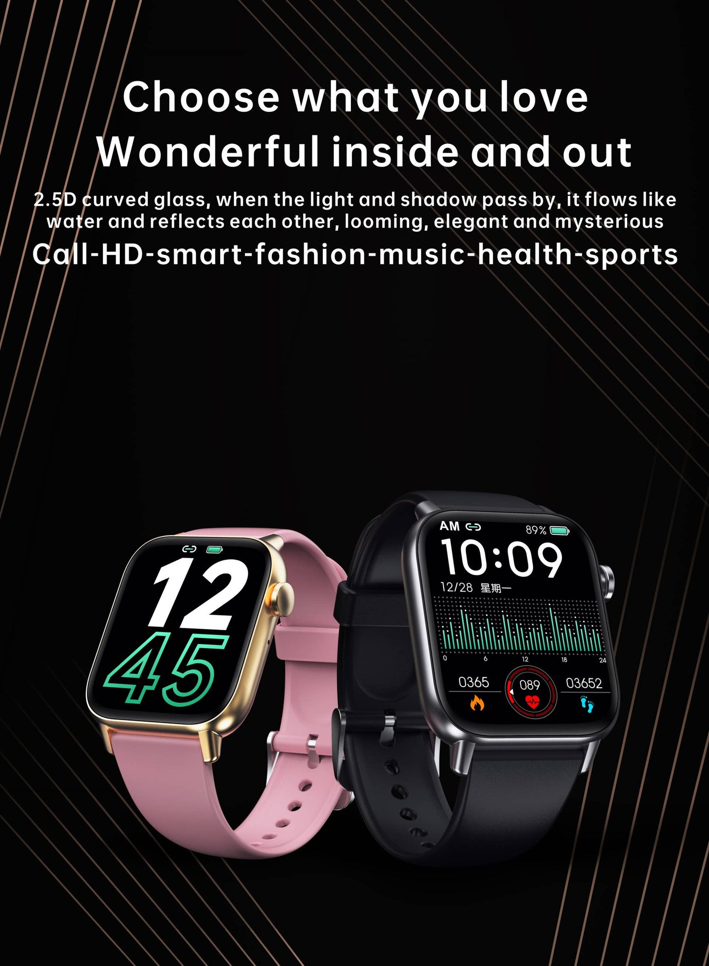 Smart Rectangle grey silicon watch works w/ Android & Apple