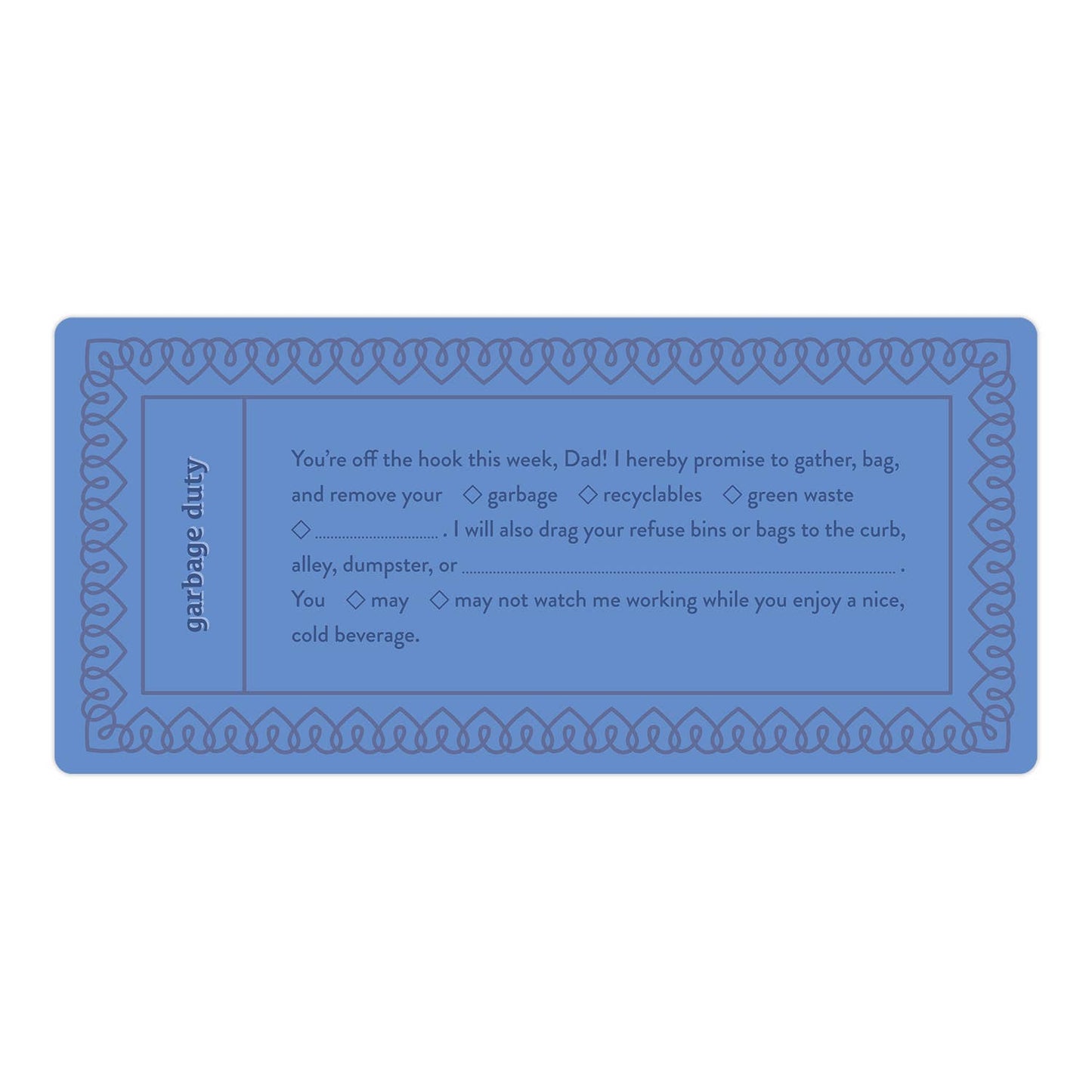 Fill in the Love® Dad Vouchers