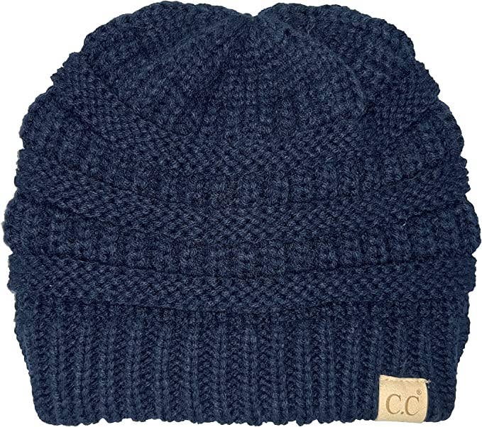 Kids Oversized Beanie (Navy)