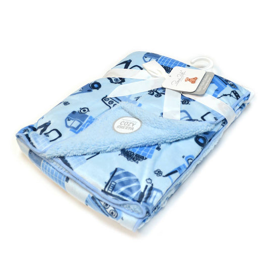 Super Soft Reverse side Cozy Sherpa Plush Baby Blanket