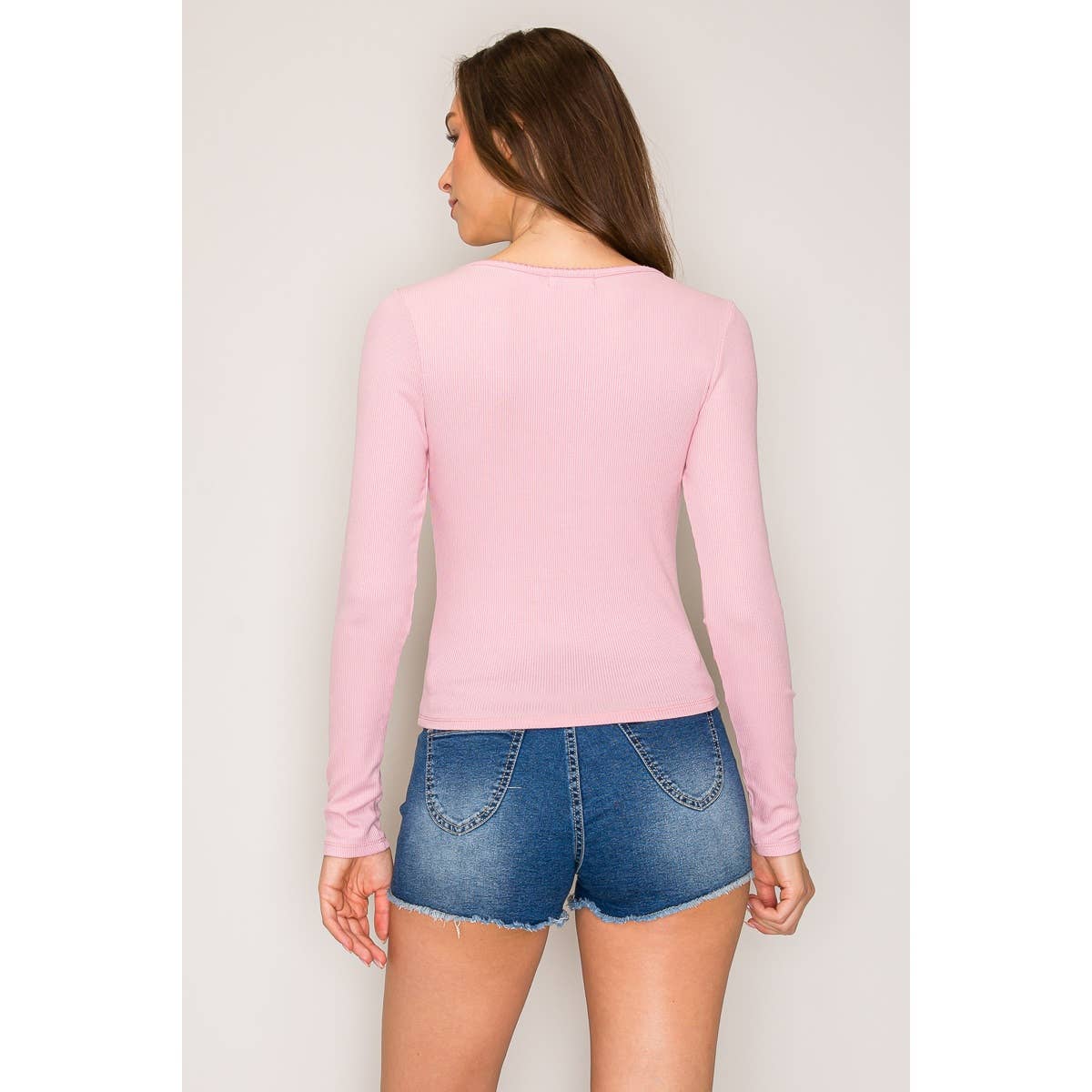 Long Sleeve Henley Top