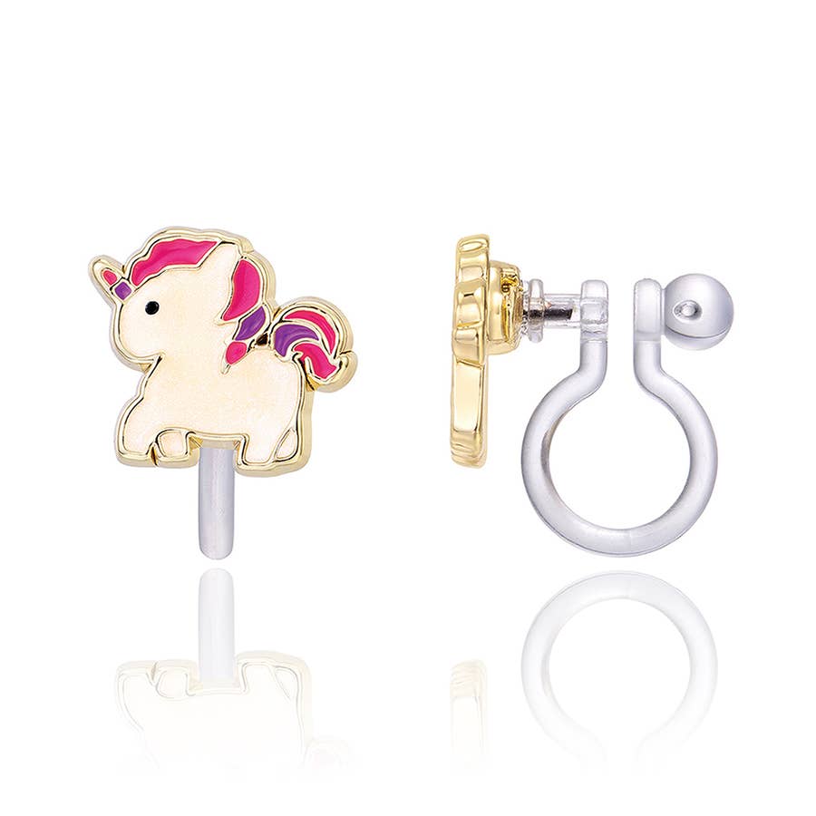 CLIP ON Cutie Earrings | Magical Unicorn