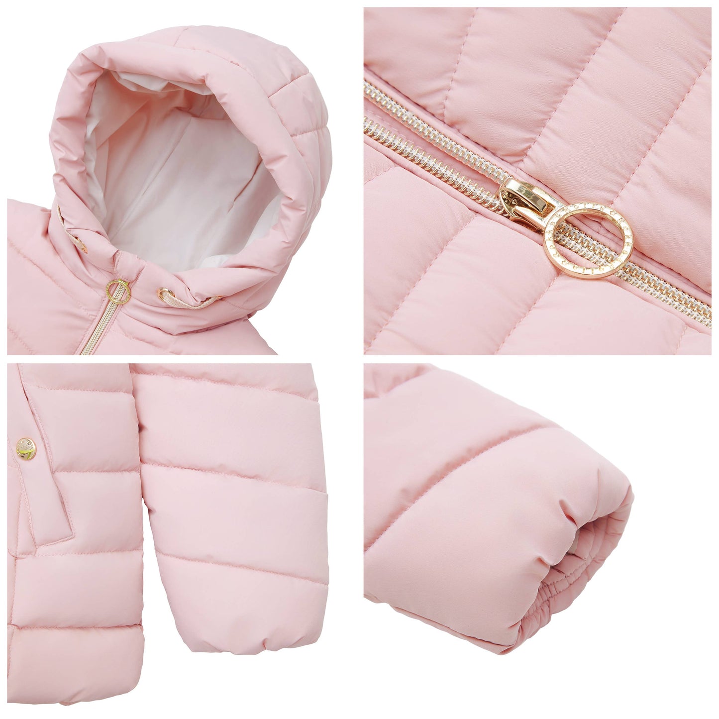 Girls' Light Long Coat Puffer Jacket