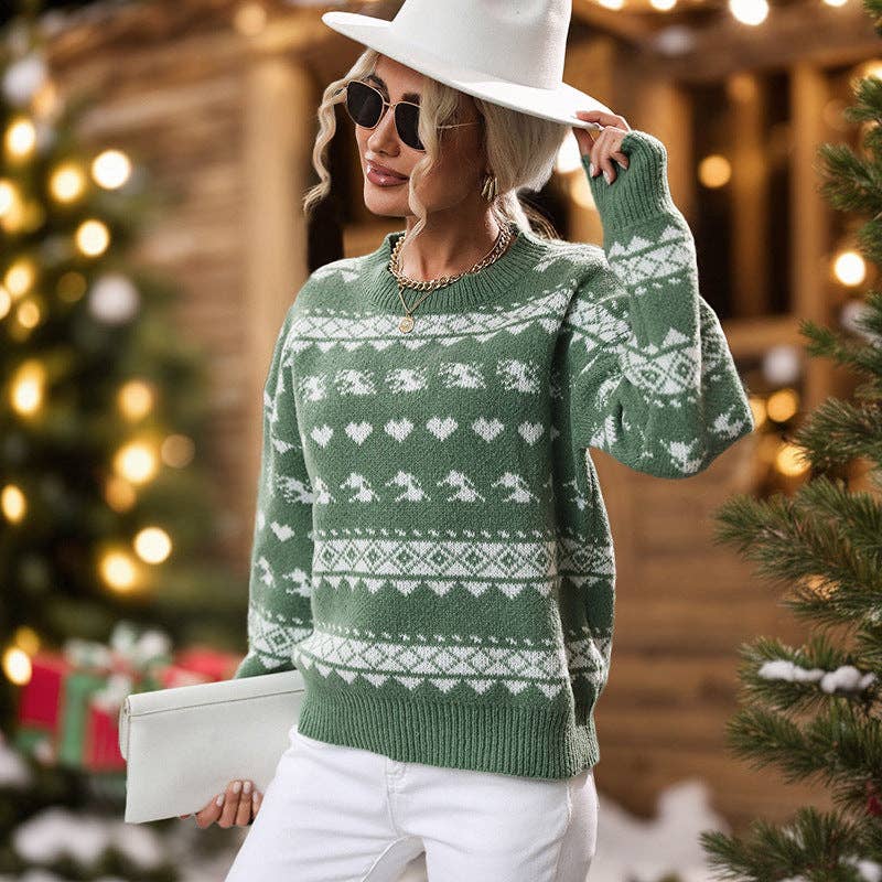 Women's Autumn Winter Round Neck Christmas Sweater