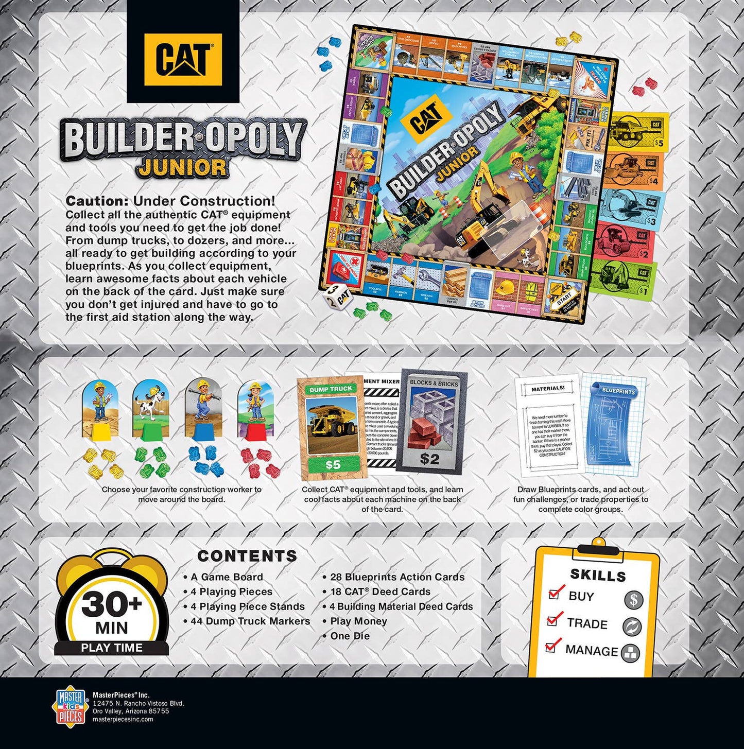 CAT - Builder Opoly Junior Board Game