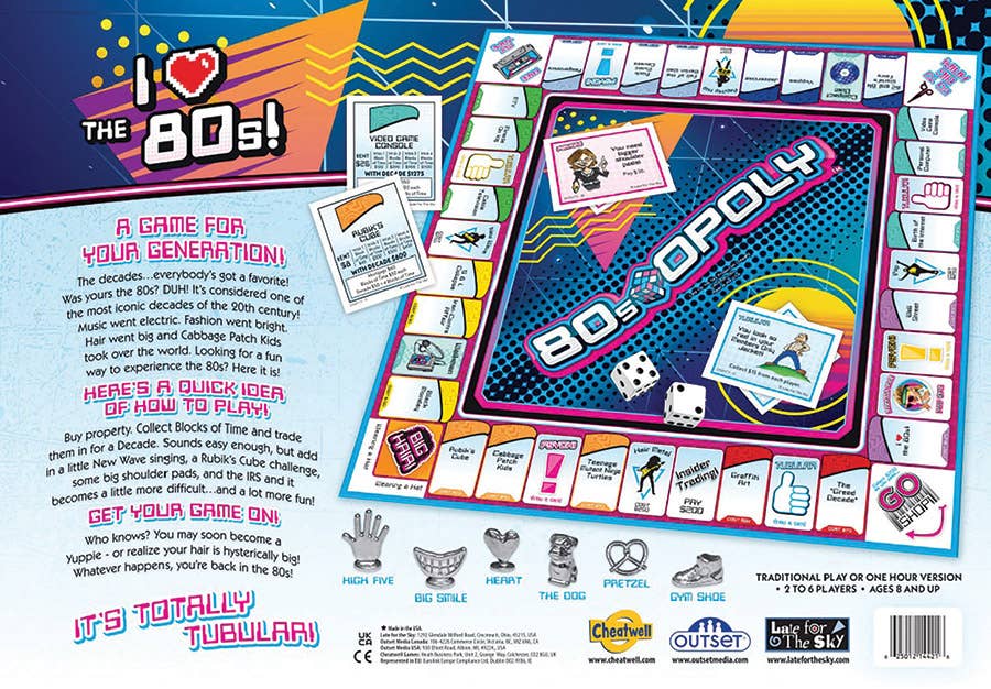 80s-Opoly Board Game, by Late for the Sky