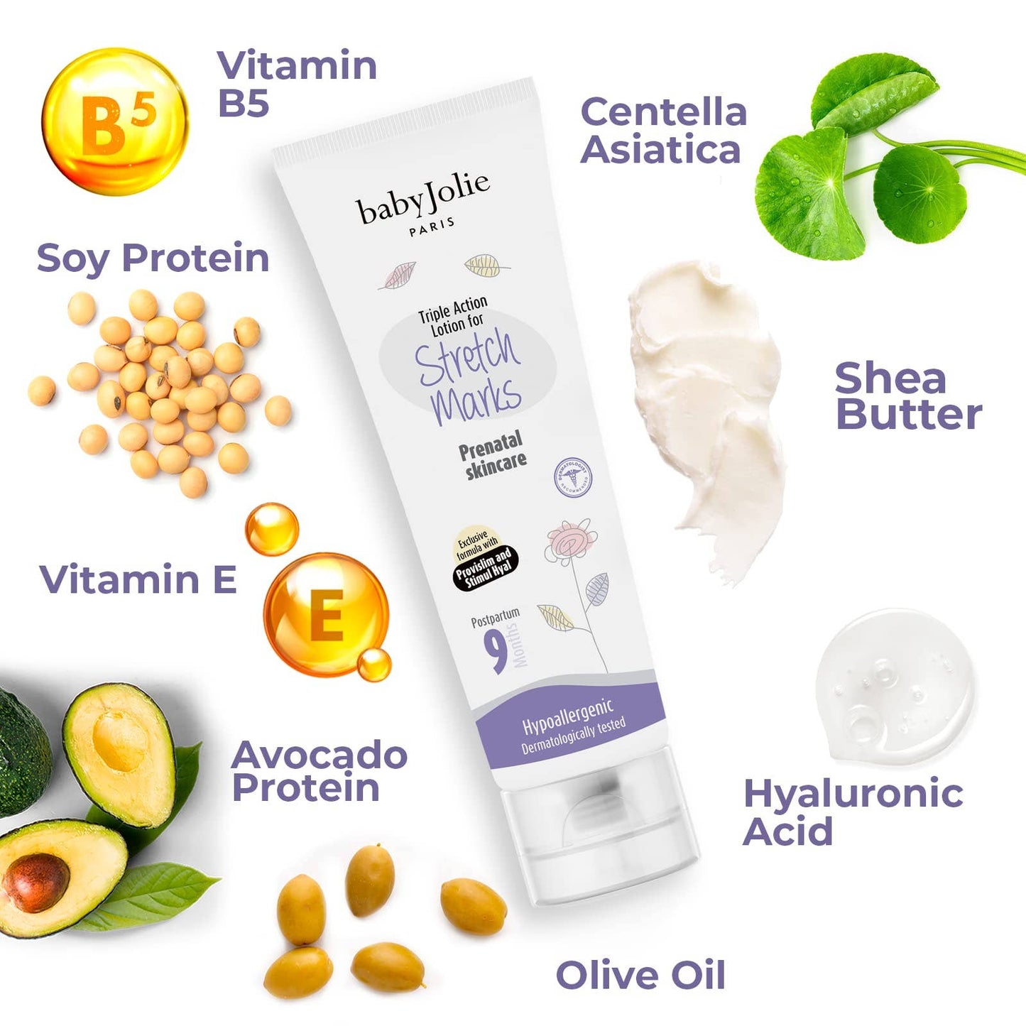 Baby Jolie Pregnancy Stretch Marks Lotion, Triple Action