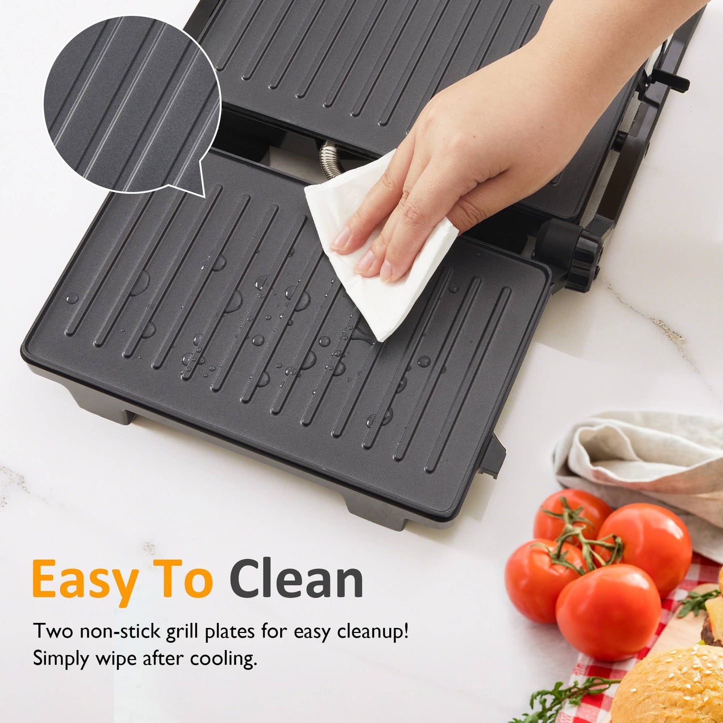 Panini Press Sandwich Maker: Electric Panini Press Grill