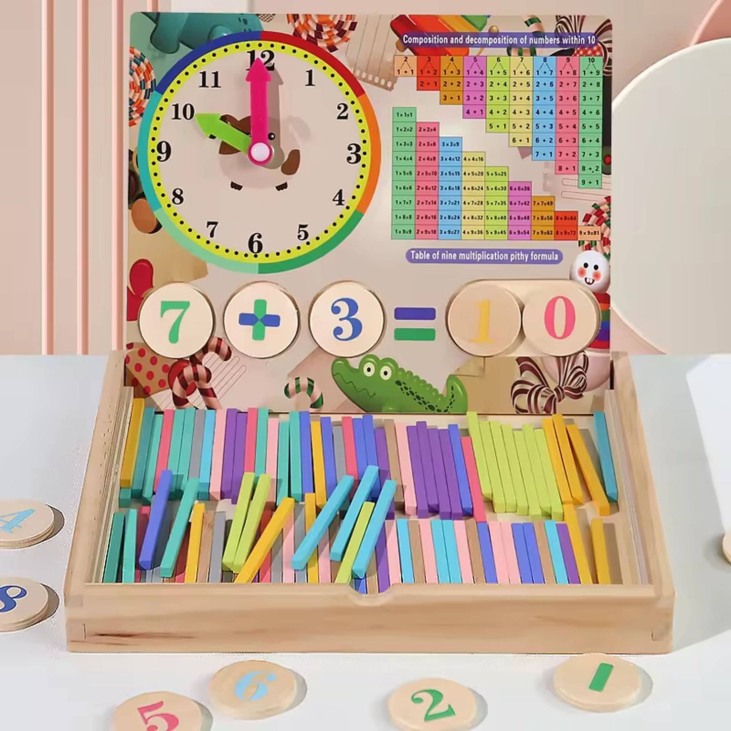 Christmas Mathematical & Educational Wooden Kids Toy
