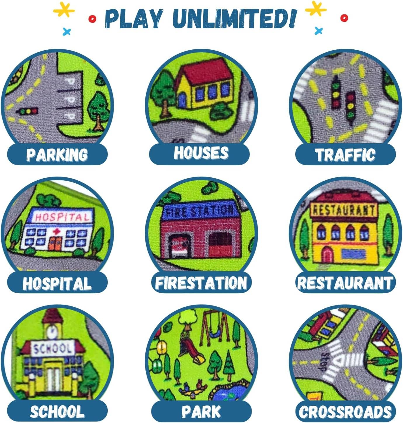 ToyVelt | Playmat Road Carpet