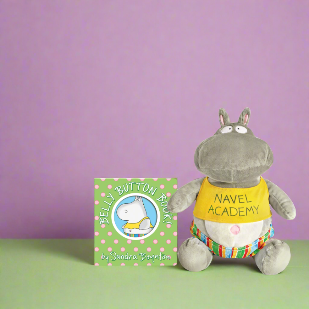 Belly Button Book! Hippo Plush with board book