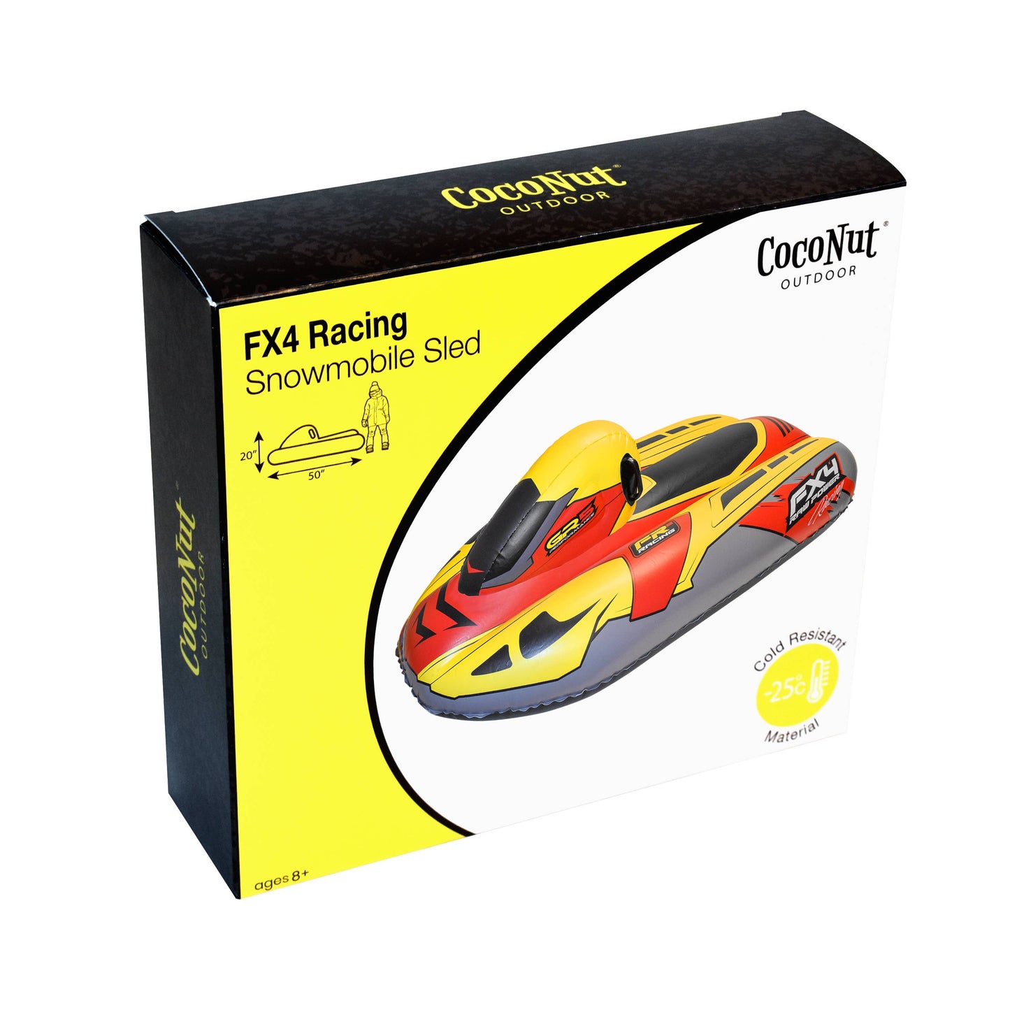 Inflatable Snowmobile Sled - FX4 Racing