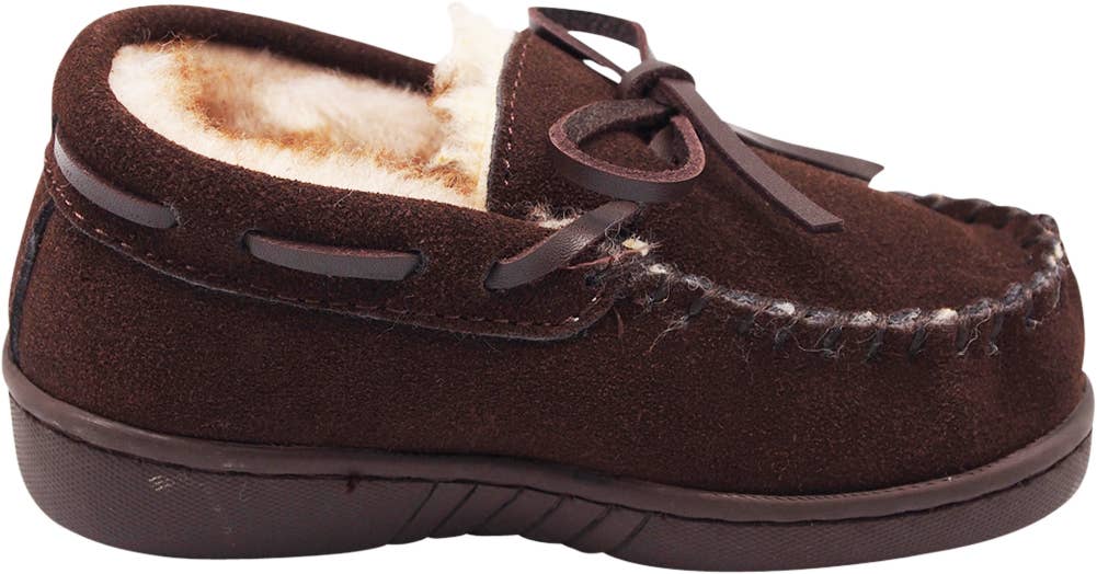 NORTY Little and Big Kids Boys Girls Slip On-40597-Chocolate