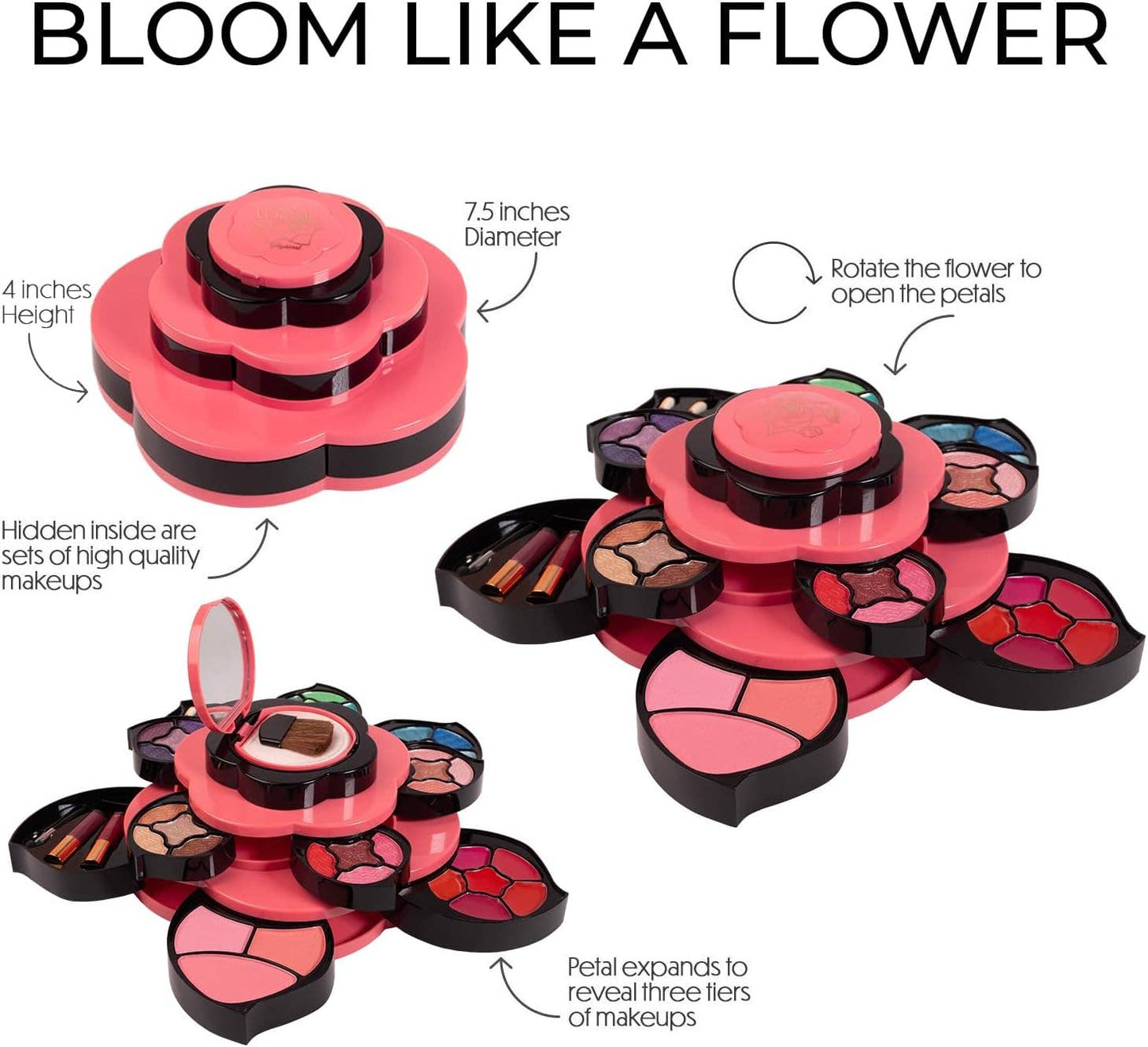 Layered Flower Shaped Makeup Palette - Ultimate Colors