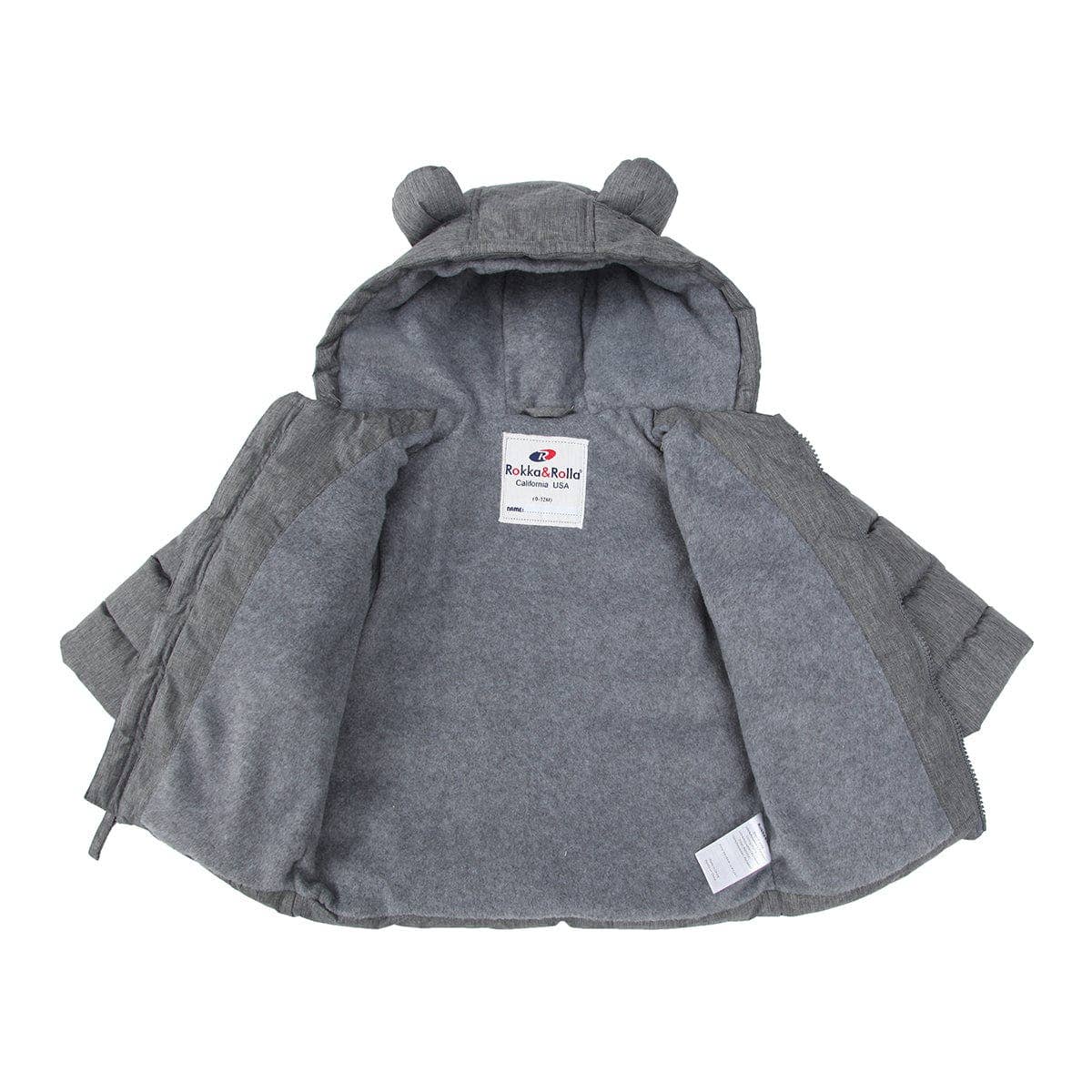 Baby Toddler Boys' Fleece Lined Puffer Jacket
