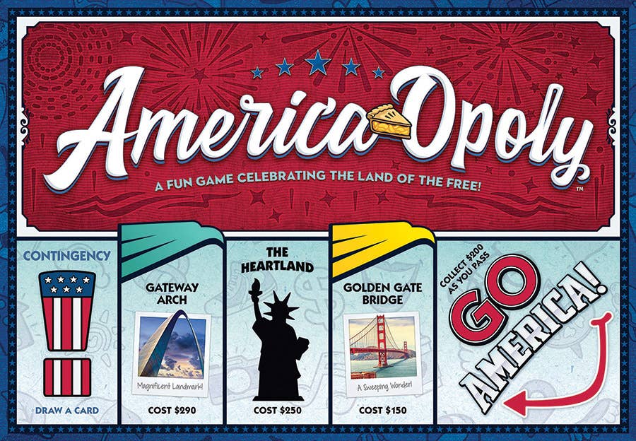 America-Opoly Board Game, by Late for the Sky