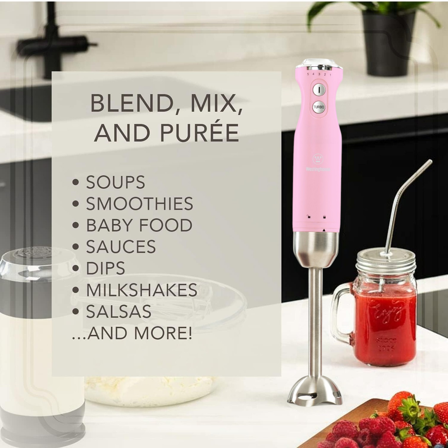 Westinghouse Multi-Speed Hand Blender - Retro Series