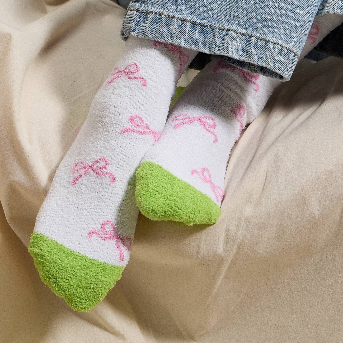Holiday Sock Gift Set with Green Monster Designs