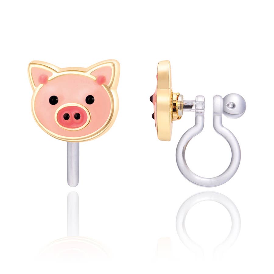 CLIP ON Cutie Earrings | Precious Pig